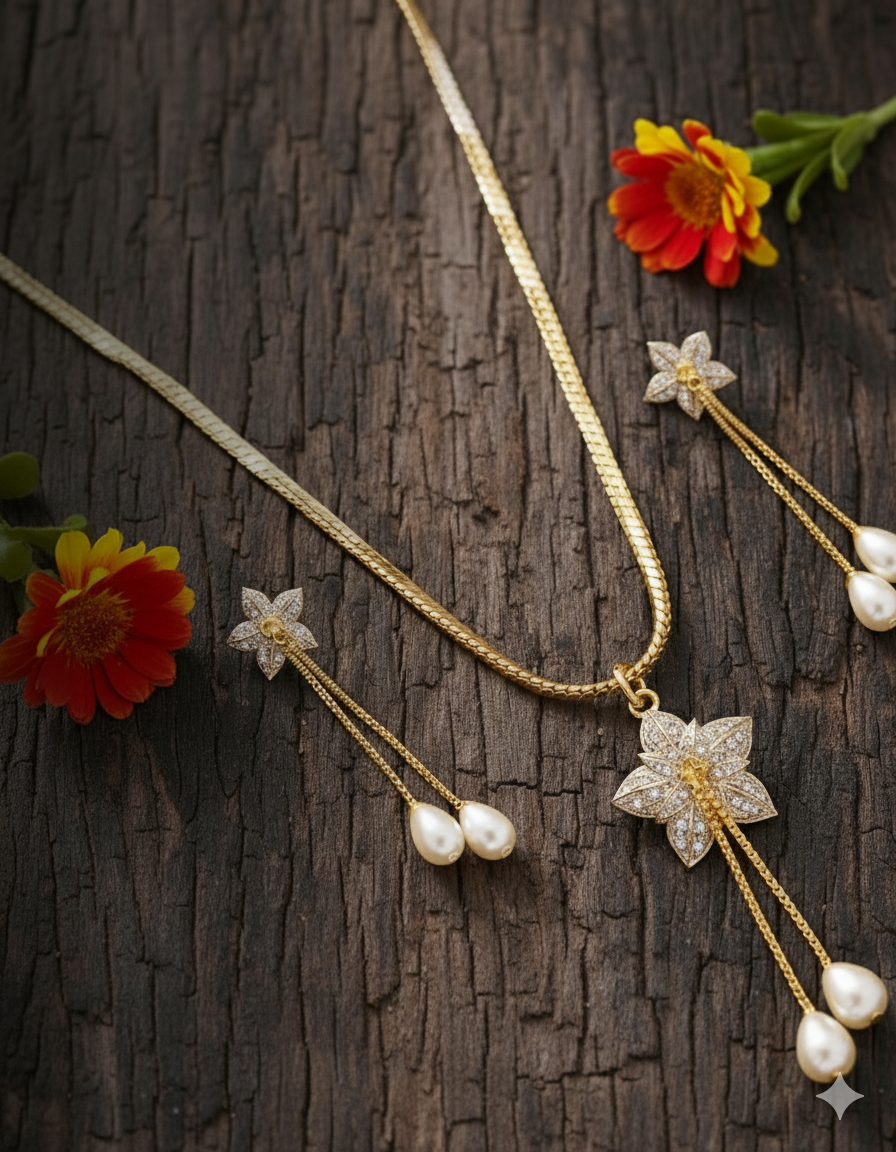 Alloy Gold-plated Gold Jewel Set