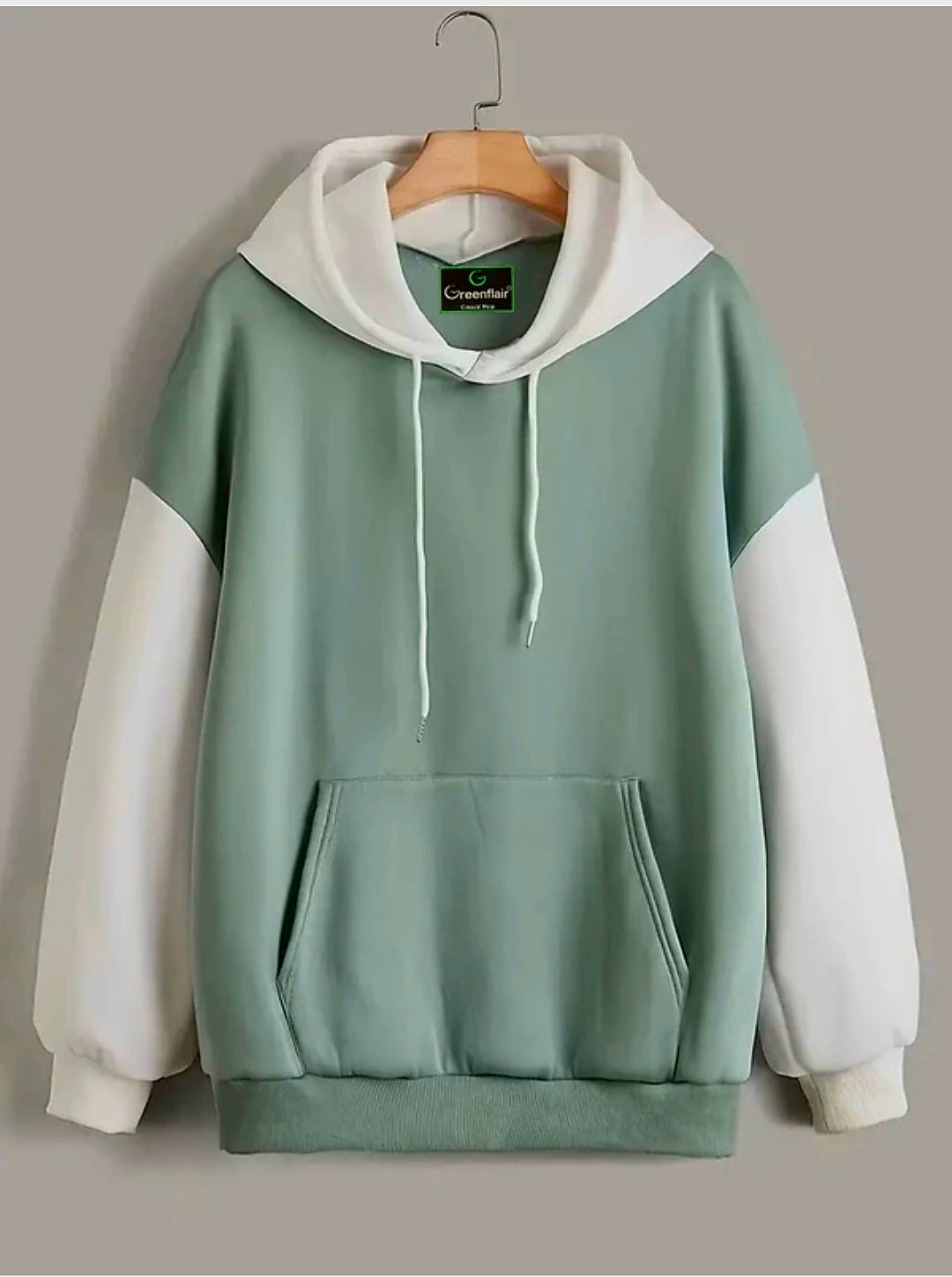 Men Full Sleeve Solid Hooded Sweatshirt