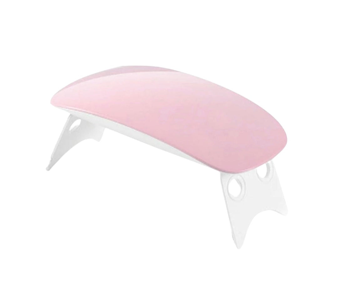 Mini Portable & Foldable 6W LED UV Nail Polish Dryer Lamp | Quick Curing Nail Art Machine with 45s/60s Timer