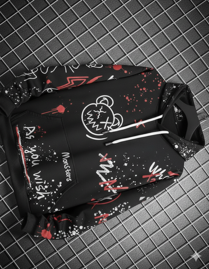 Men Full Sleeve Printed Hooded Sweatshirt