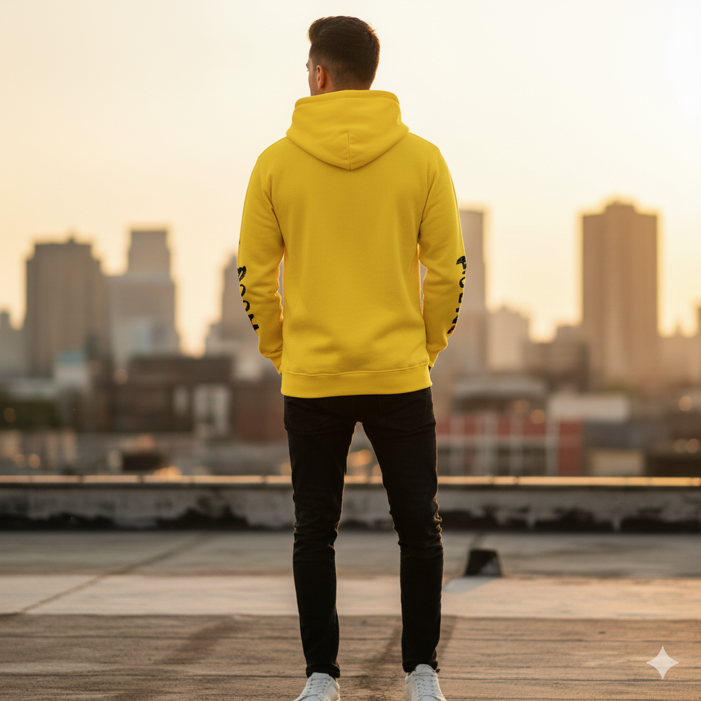 Men Full Sleeve Printed Hooded Sweatshirt